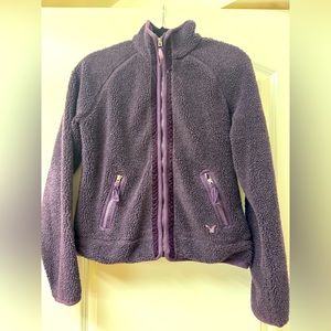 American Eagle Purple Fleece Coat